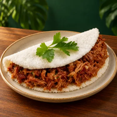 Tapioca de carne seca com ricota