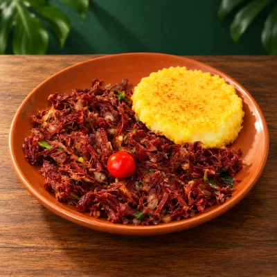 Cuscuz com carne seca